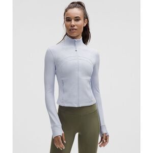 Lululemon Define Cropped Jacket Nulu Women’s Size 12 Serene Blue Full Zip NWT